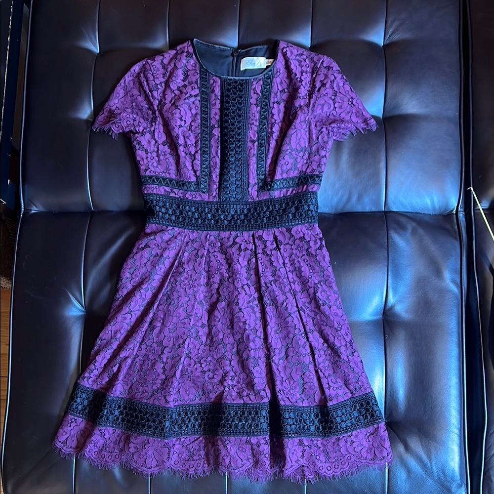 Purple Lace Eliza J Dress - 2p